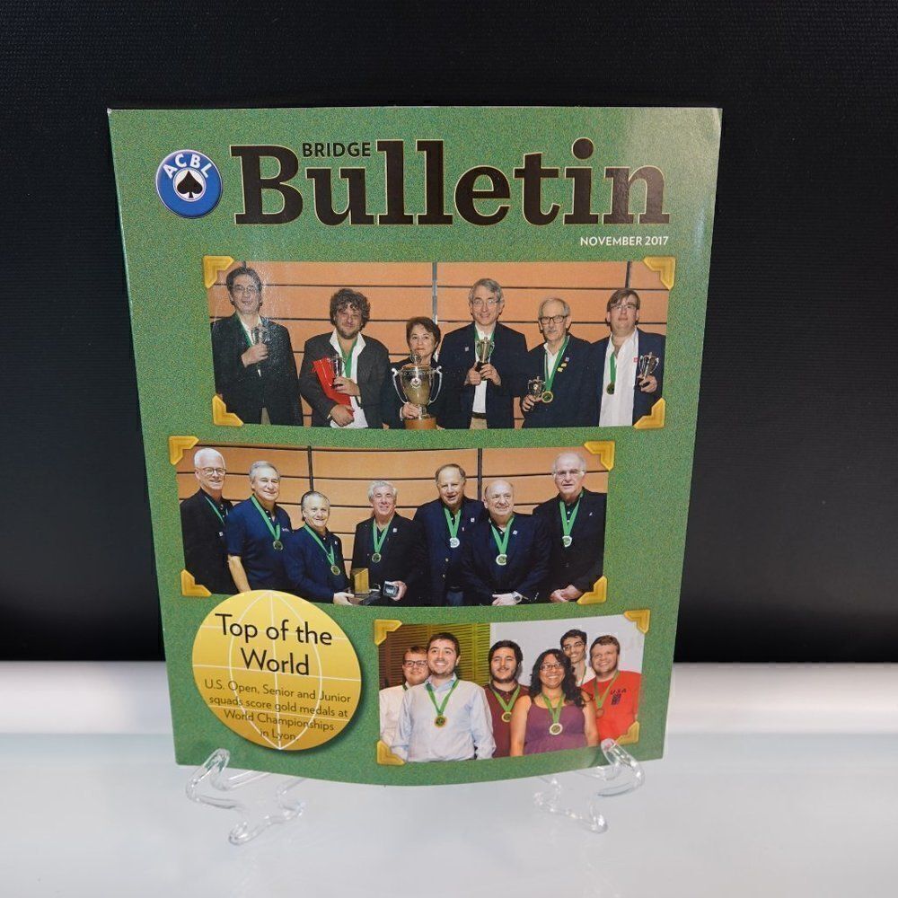 ACBL Bridge Bulletin 4 Magazines 2018 and 2017 - Picture 6 of 6